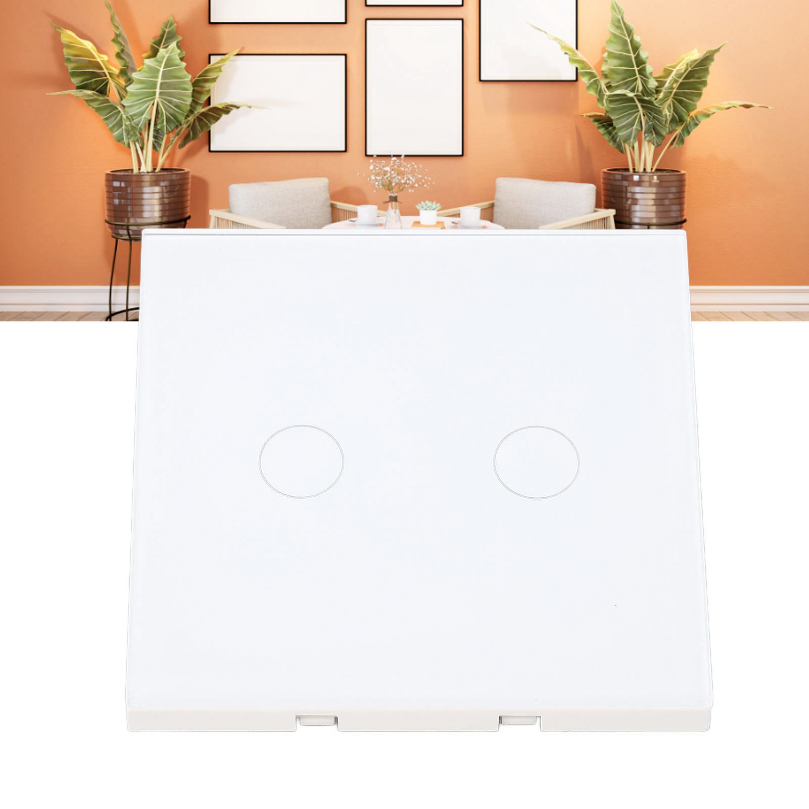 Intelligentes Wandpanel Für Vernetztes Zuhause Mit Gehärtetem Glas Und Integrierter Beleuchtung, 86-stufigem Touch-schalter, 110–240 V