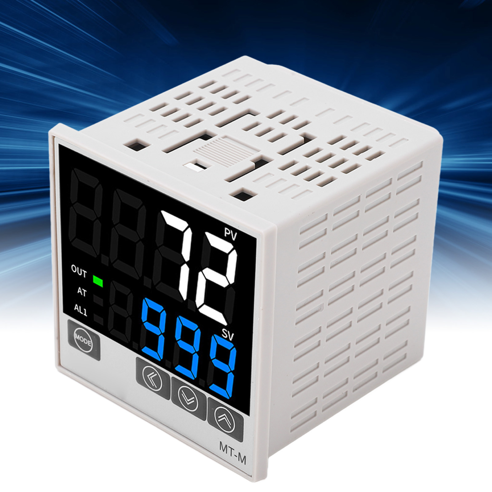 Intelligenter Pid-temperaturregler Mit Digitalanzeige, Ac 100–240 V, Mit Automatischer Regelung, Kje-eingangsrelais Und Statischem Ausgang, 48 X 48 Mm