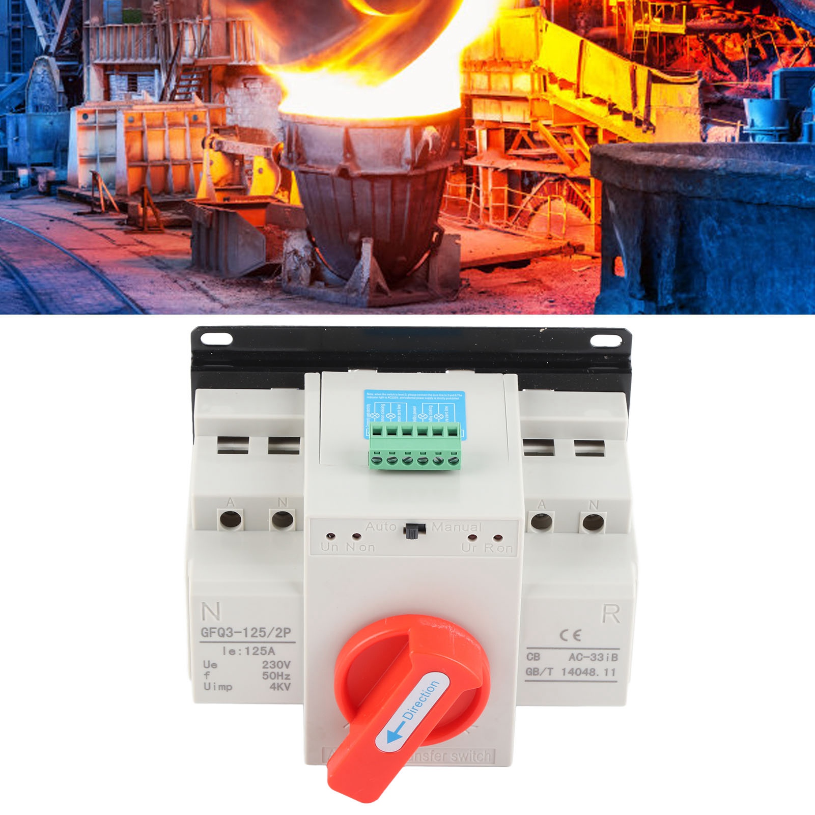 Automatischer Umschalter Für Zwei Stromversorgungen (230 V, 125 A) Für Ats/2p-generatoren