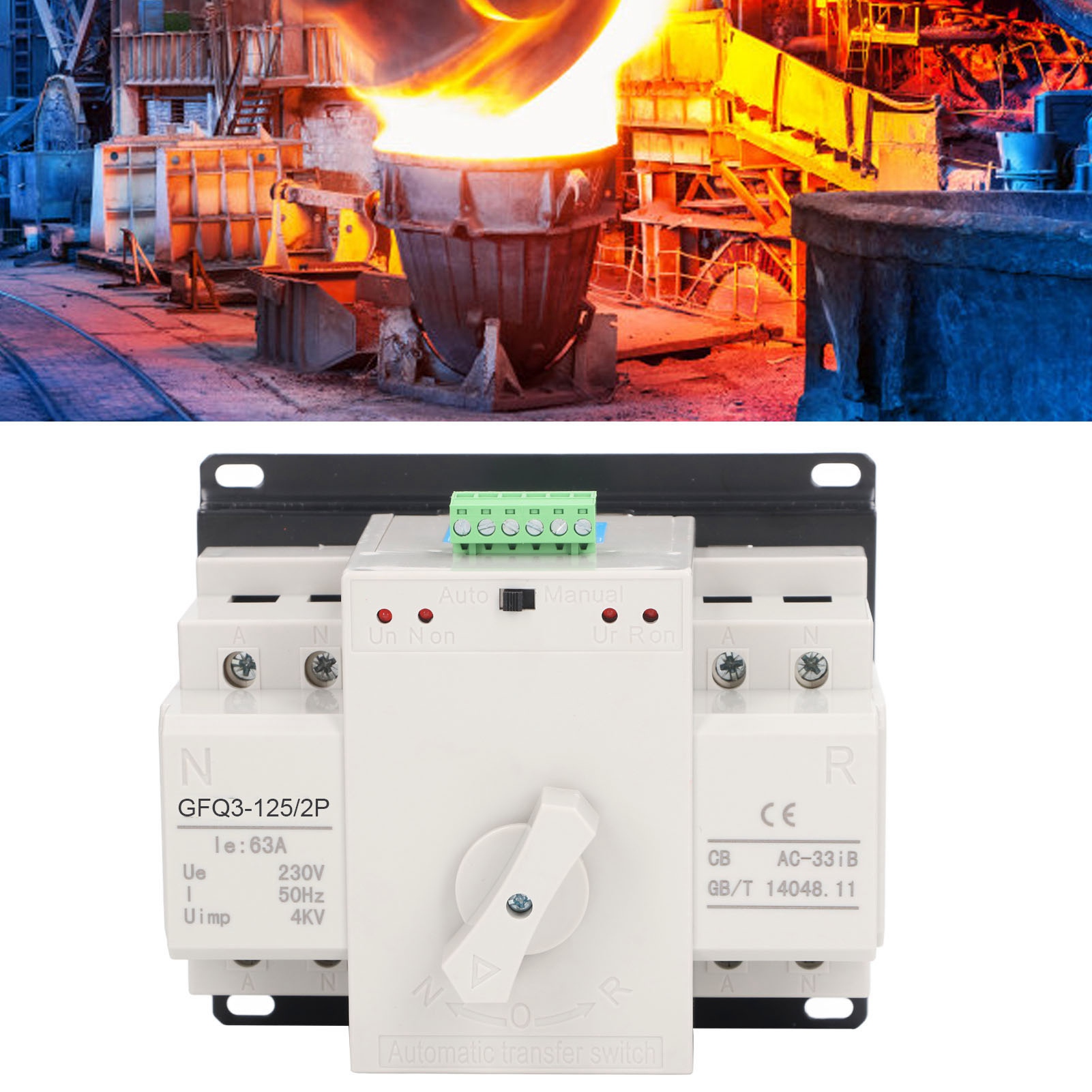 Ac230v 63a Automatischer Umschalter Für Zwei Stromversorgungen Für Ats/2p-generatoren