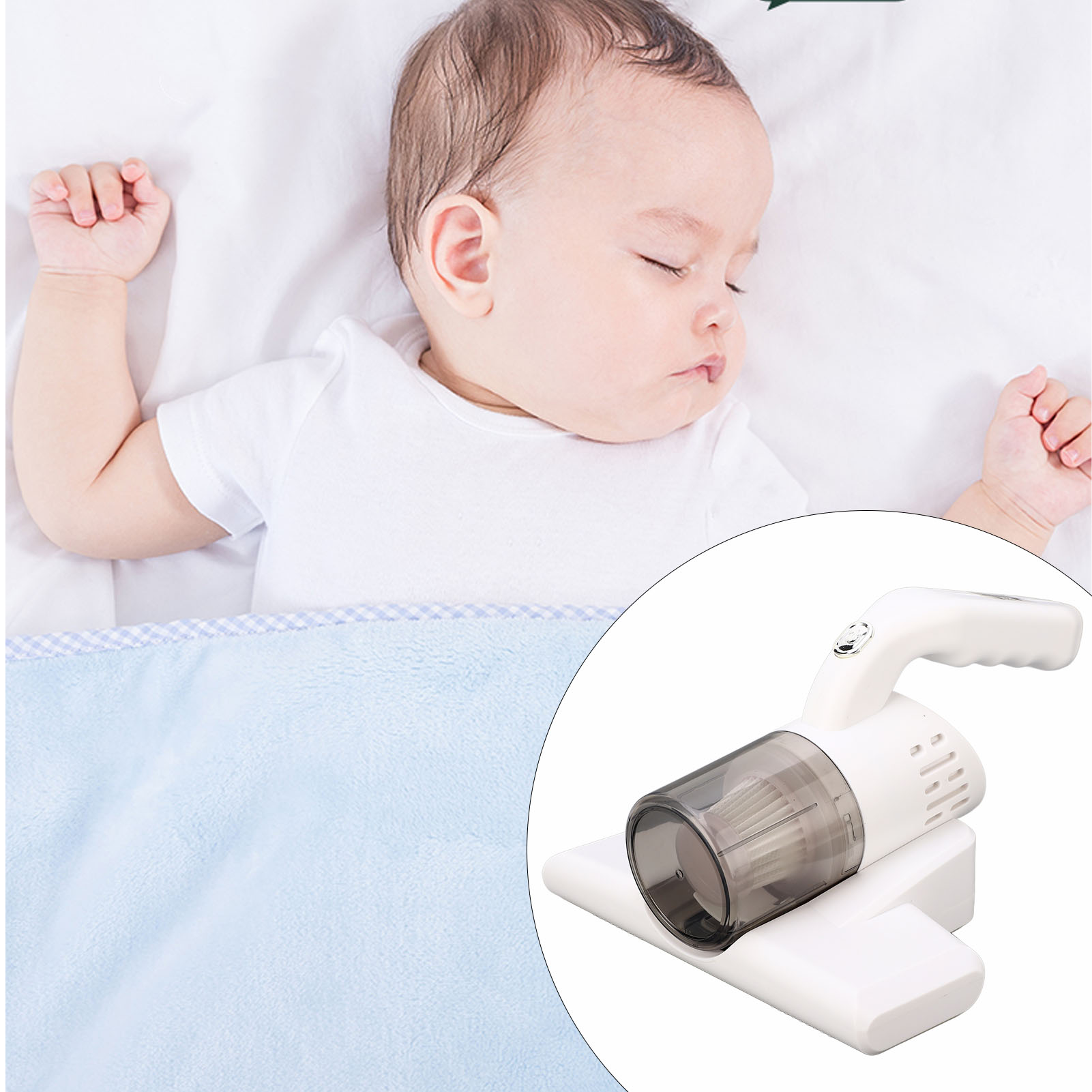 Leistungsstarker, Kabelloser Handstaubsauger Mit Milbenentfernungsfunktion, 7,4 V, Sterilisation, Staub- Und Milbenentfernung.