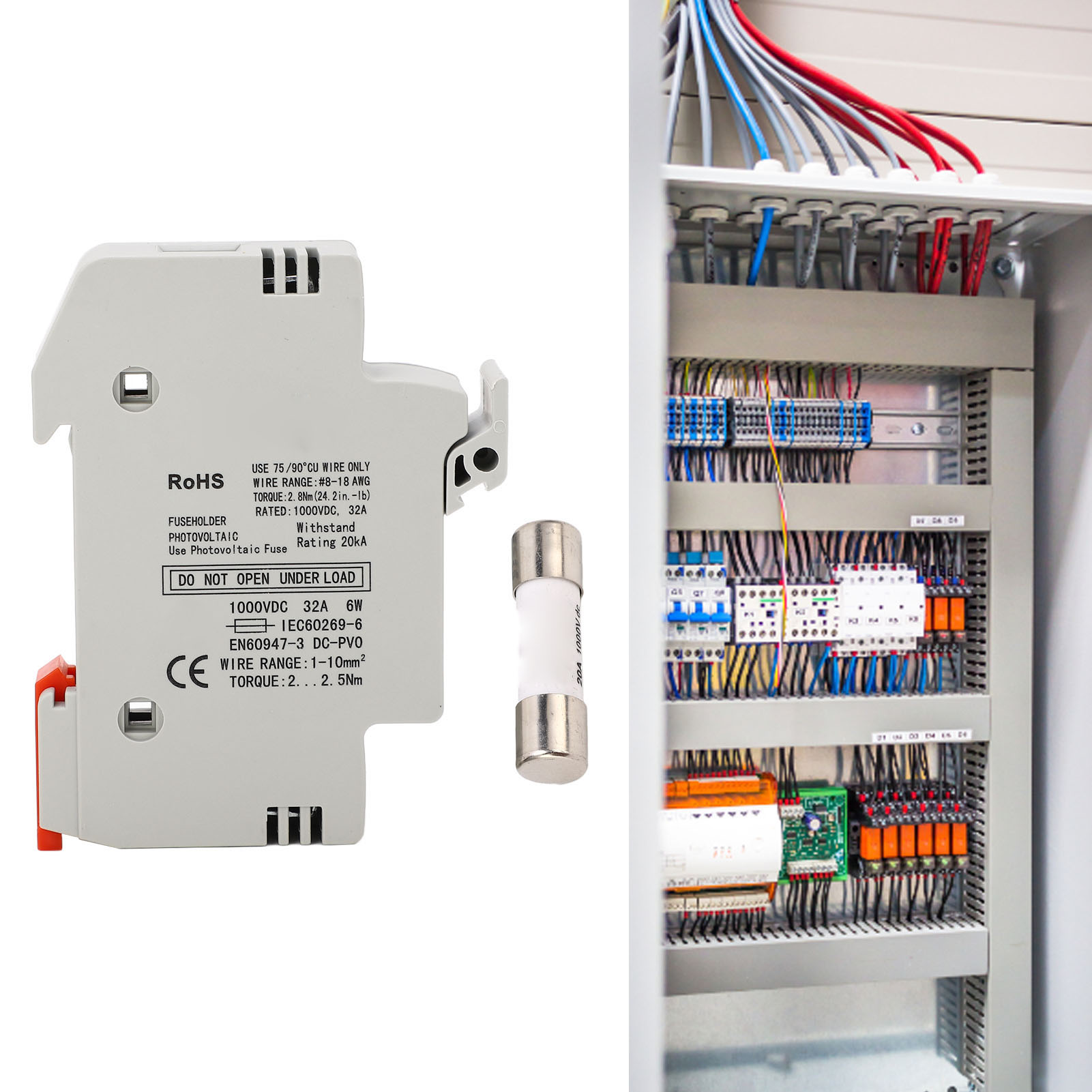 Gypv-32 1p 32a 1000v Dc Sicherung + Gypv-1038 1000v Dc 20a Photovoltaik-sicherung