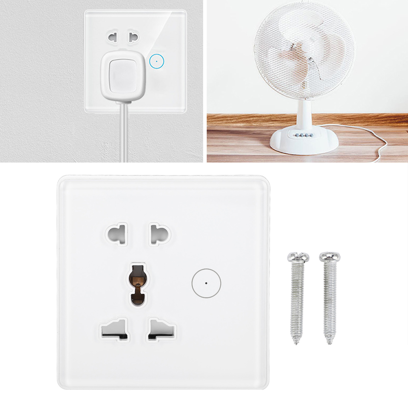 Intelligente Steckdose Mit Berührungsschalter, Netzteil Ac 100–240 V