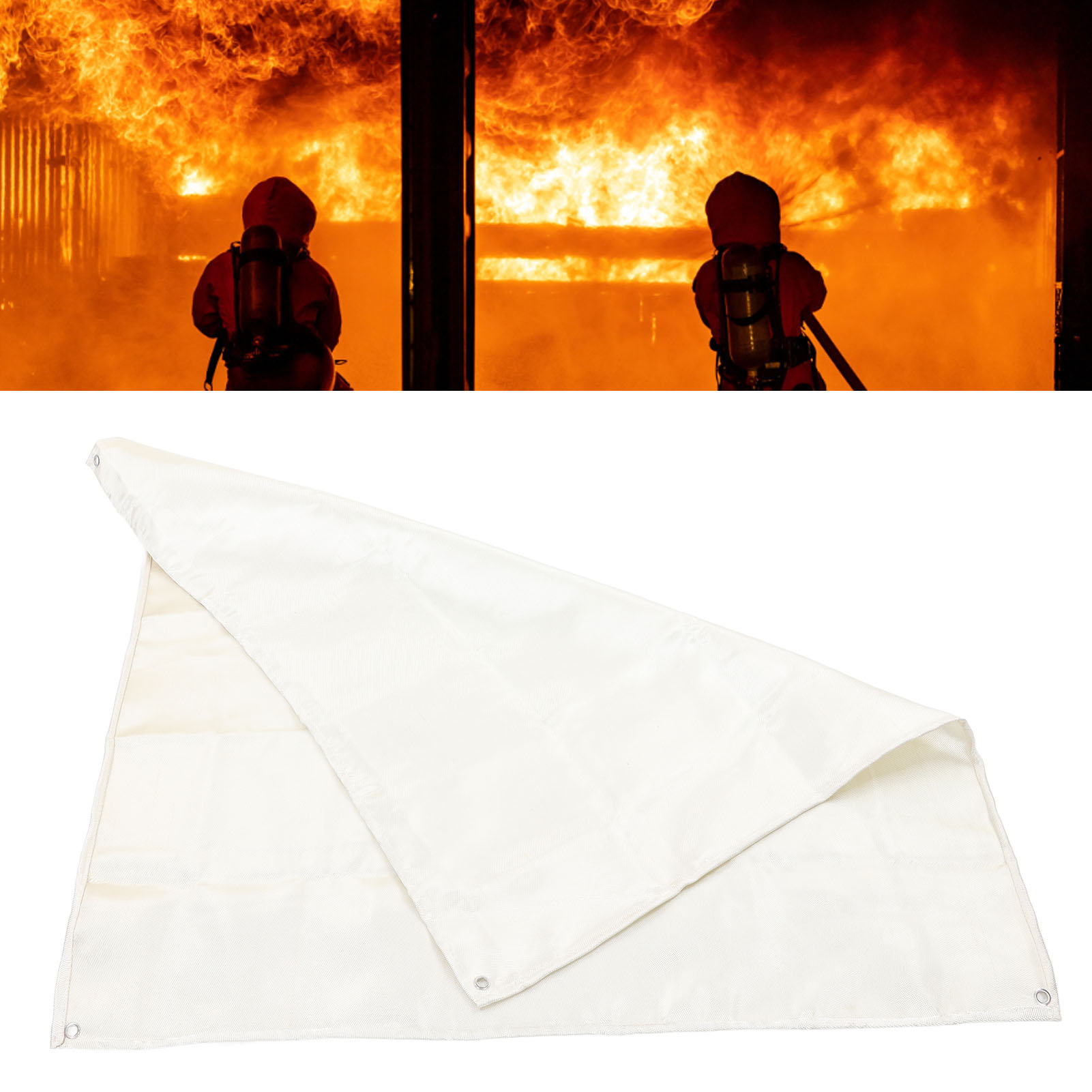 1,2 X 1,2 M Große Notfall-feuerlöschdecke Aus Feuerhemmendem Fiberglas, Geeignet Für Wohnhäuser, Schulen, Kamine, Grills, Autos, Büros Und Lagerhallen.