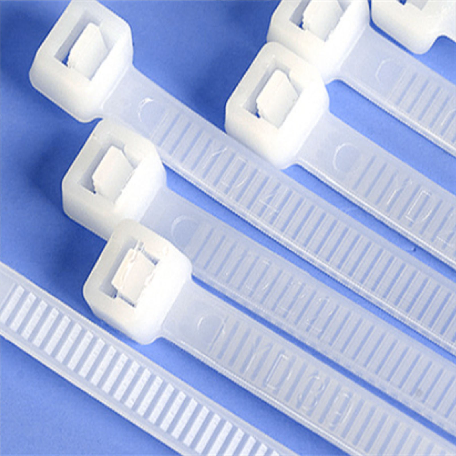 Nylon-kabelbinder, Weiße Kunststoff-kabelbinder, Packung Mit 1000 Stück, 1,8 Mm Nylon-kabelbinder