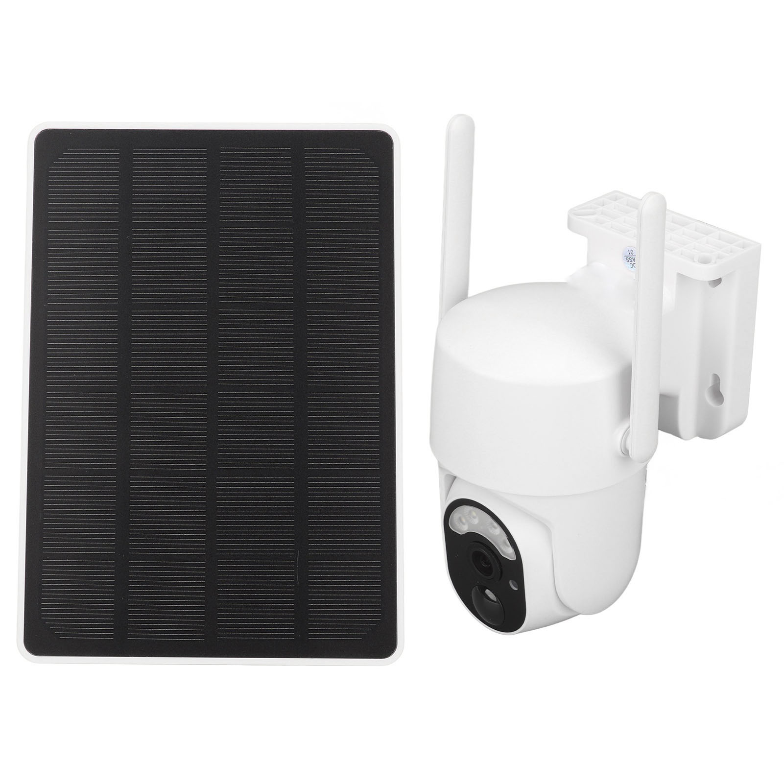 Schwenk- Und Neigbare Solar-außenkamera Mit Drahtlosem Wlan, 4-mp-bild, 2,5k-videoaufzeichnung, Solarpanel, Scheinwerfer, Farbnachtsicht, Zwei-wege-audio, Ip65 Wasserdicht.