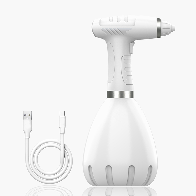Elektrische Gießkanne, Automatische Haushaltsgießkanne, Gartengießkanne Mit 1-liter-lithium-akku, Desinfektionssprüher, Weiß, 1 Liter