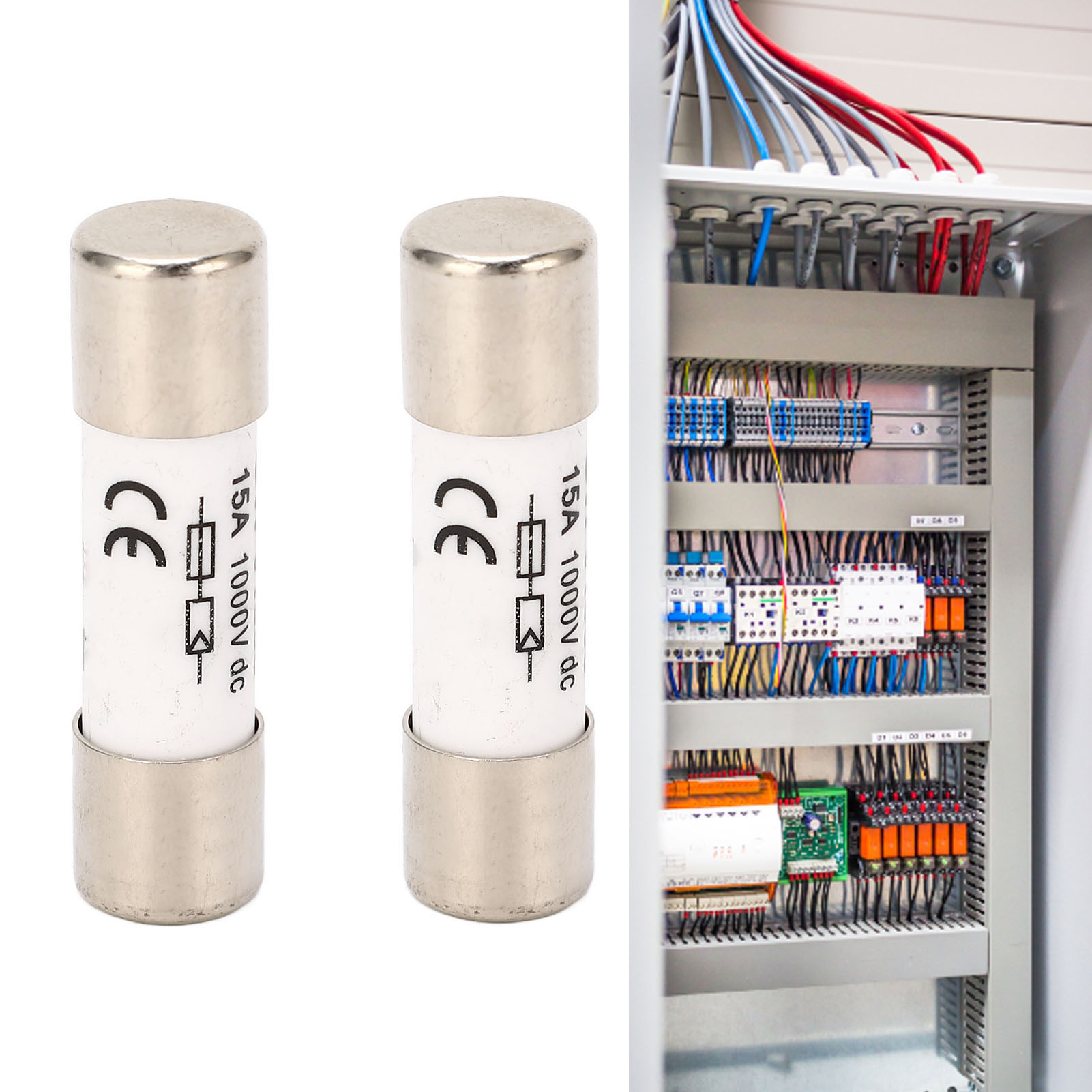 Gypv-1038 1000vdc 15a Dc-sicherung Mit Photovoltaikkern, Paarweise Erhältlich.