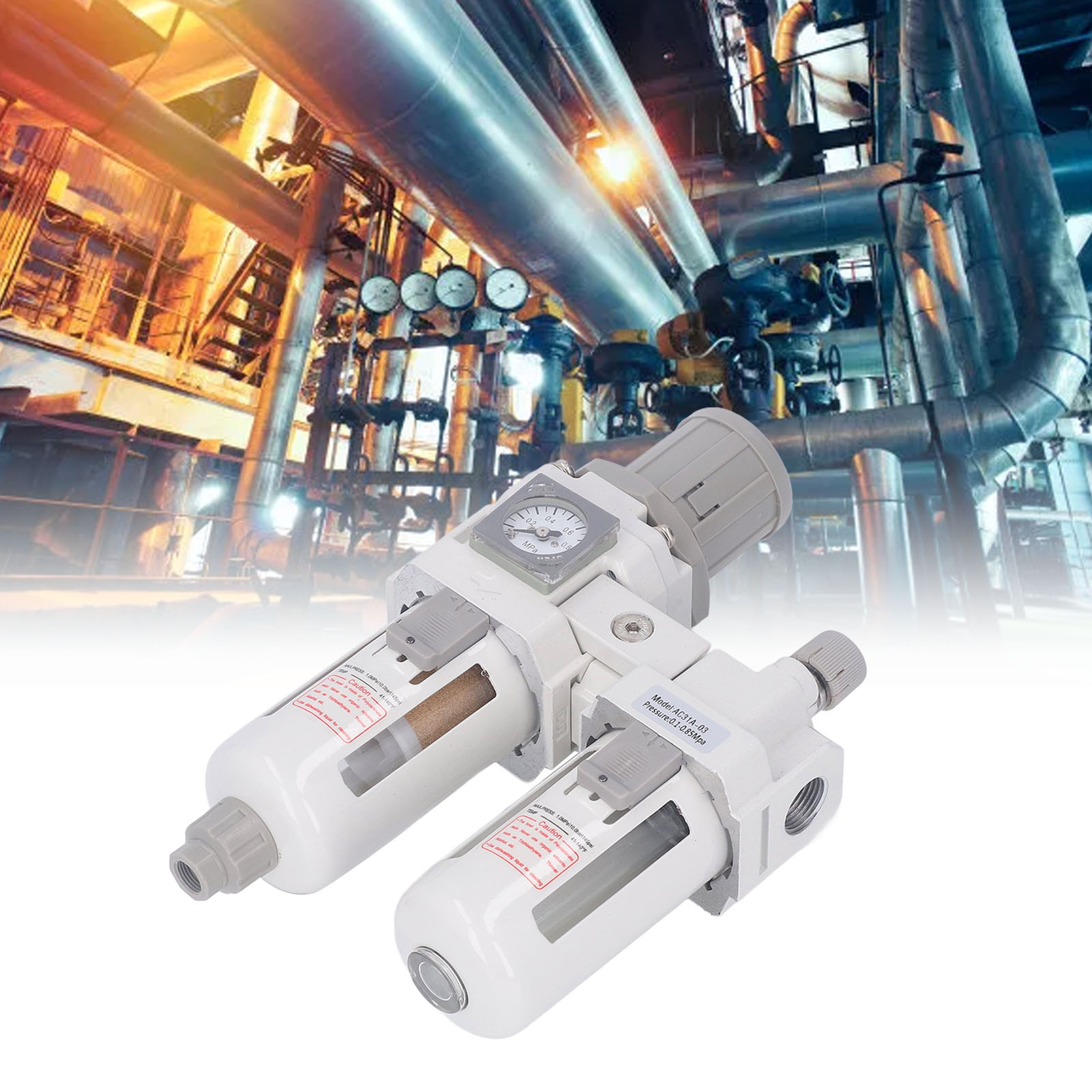 Druckregler Ac31a-03, Öl-wasser-abscheider, Pneumatische Bauteile, G3/8-zoll-lufteinlass-/auslassgewinde