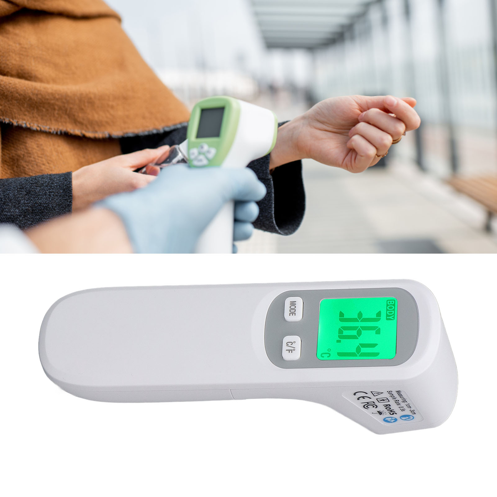Ht658 Tragbares Stirnthermometer – Hochpräzise Temperaturmessung