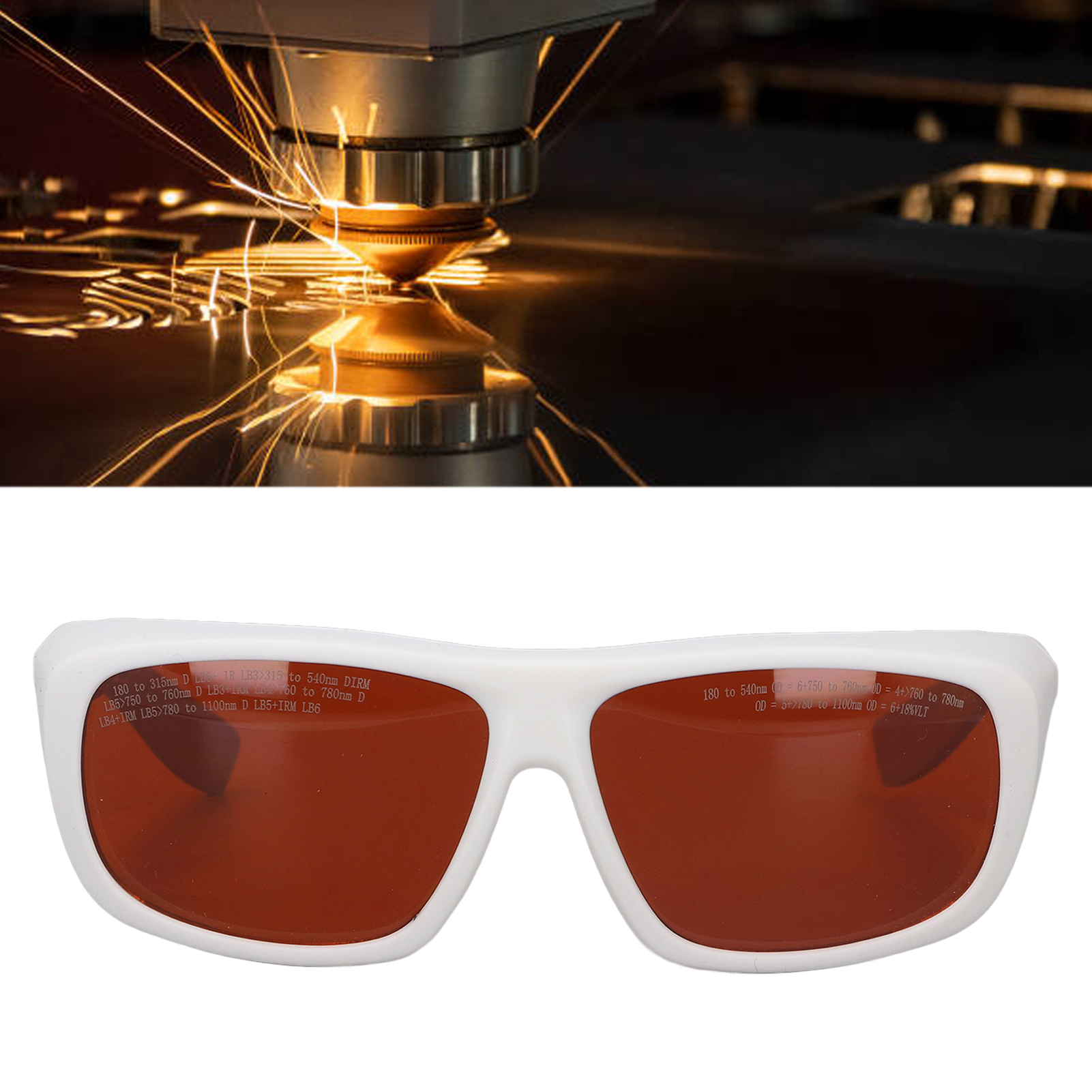 Hochwertige Schutzbrille Für Glasfasertechniker 180-540 Nm Und 750-1100 Nm, Professionelle Op-brille, Weiß.