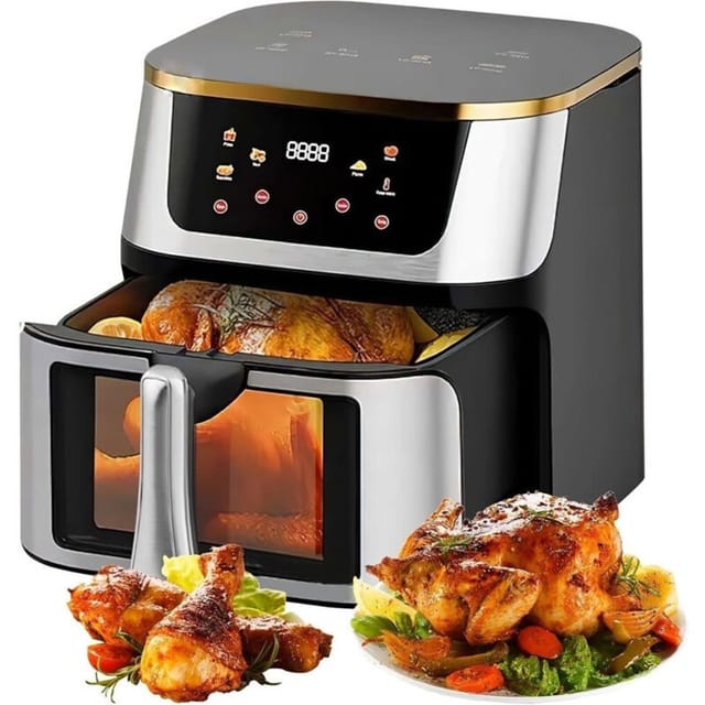 Trade Shop - FRIGGITRICE VON ARIA 15LT TOUCH LED 8 PROGRAMM FINESTRA -