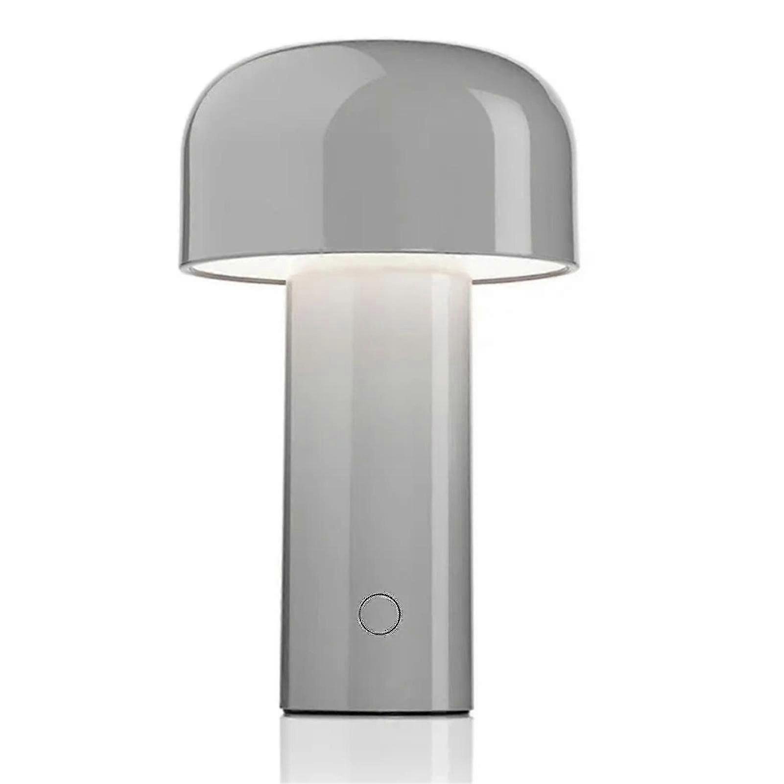 Wiederaufladbare Pilzformige Tischlampe 3 Watt Nachtlicht Aus Metall Mit 3 Einstellbaren Helligkeitsstufen