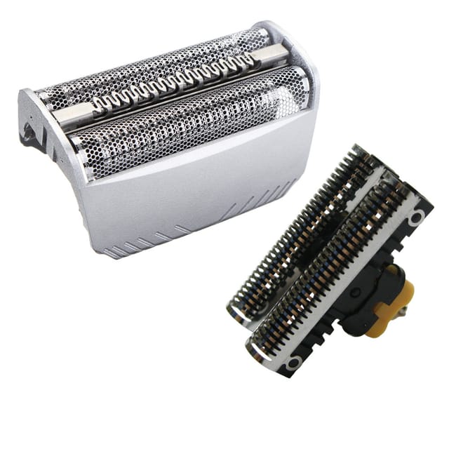 Hochwertiges Kombipack Scherfolie 30s + Klingenblock für Braun 195 195s 195s-1 197 197s 197s-1 199 199s 199s-1 Elektro-Rasierer
