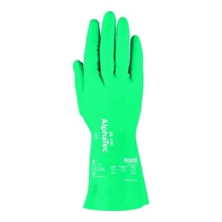 Ansell Handschuh AlphaTec 58-330, Nitril, grün, Gr. 9 12 Stk