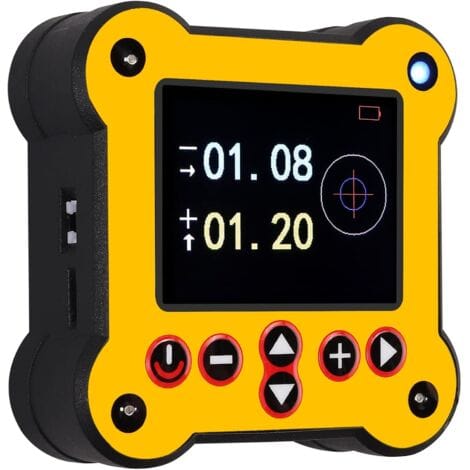 Zweiachsiger Digitaler Neigungsmesser, Winkelmesser, Zweiachsen ±60°, Elektronische Wasserwaage, Lcd-bildschirm Mit Usb-akku, Akustisches Signal, Balanceanzeigen, Magnetischer Winkelmesser ±0,02°