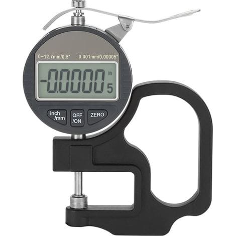 Präzises Dickenmessgerät Mit Digitalanzeige Auf Papier, Stoff Und Schwammfolie Zur Messung Von Fäden Von 0 Bis 12,7 Mm, 0,001 Mm.