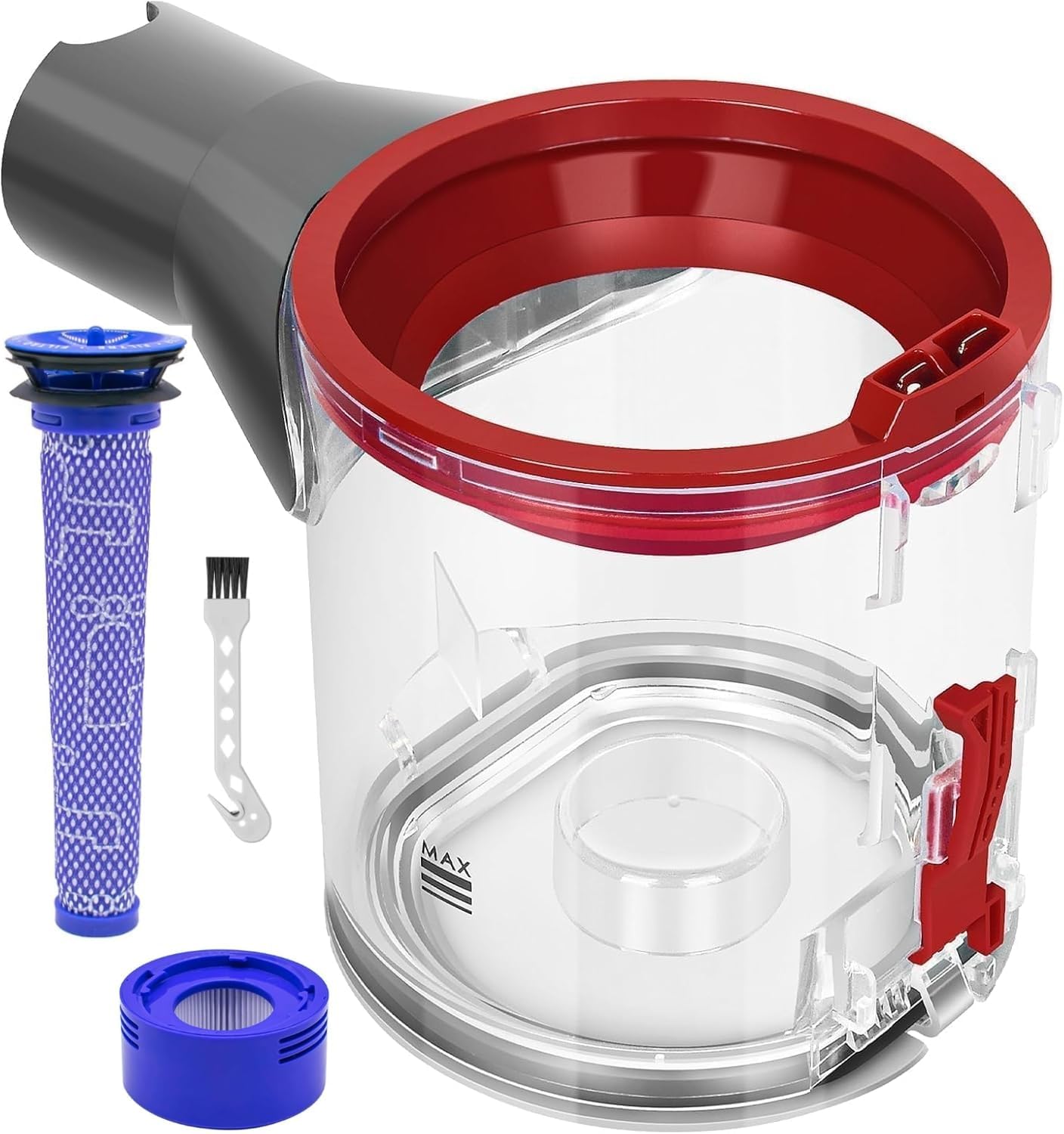 Transparenter Staubbehälter Für Dyson Staubsauger V8 V7 Sv10 Sv11, Staubsammler Ersatzteile Zubehör Ersatz Für Staubsauger V7/v8 Staubsauger Staubbehälter