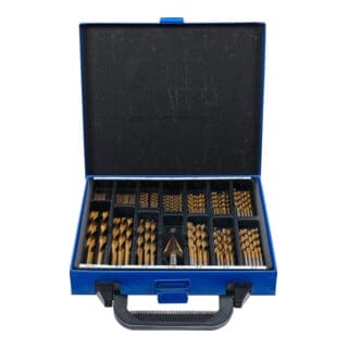 Bgs Technic - Spiral- und Stufenbohrer-Satz hss Titan nitriert 1 - 10 mm 119-tlg.