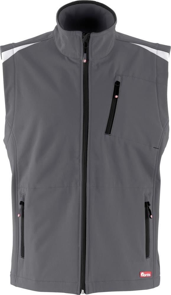 Herren Weste 24, d-grau/schwarz, Gr.XL - Fortis