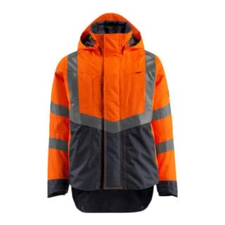 Mascot SAFE SUPREME Warnschutz Hard Shell Jacke Harlow 15501-231 Gr. 4XL hi-vis orange/schwarzblau