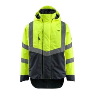 Mascot SAFE SUPREME Warnschutz Hard Shell Jacke Harlow 15501-231 Gr. 4XL hi-vis gelb/schwarzblau