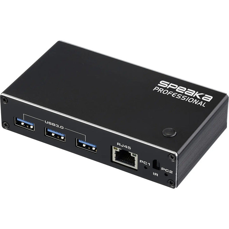 [neuwertig] B-ware Speaka Professional Hdmi-switch Kvm-umschalter Fernbedienung Usb 3.0 Schwarz Pnp