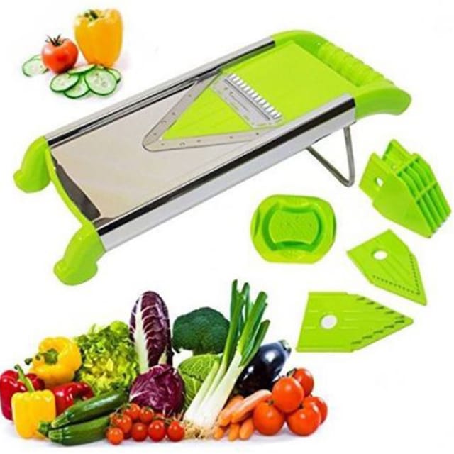 Trade Shop Traesio - Trade Shop - Mandoline Gemüseschneider Mehrzweckschneider mit Edelstahlklinge -