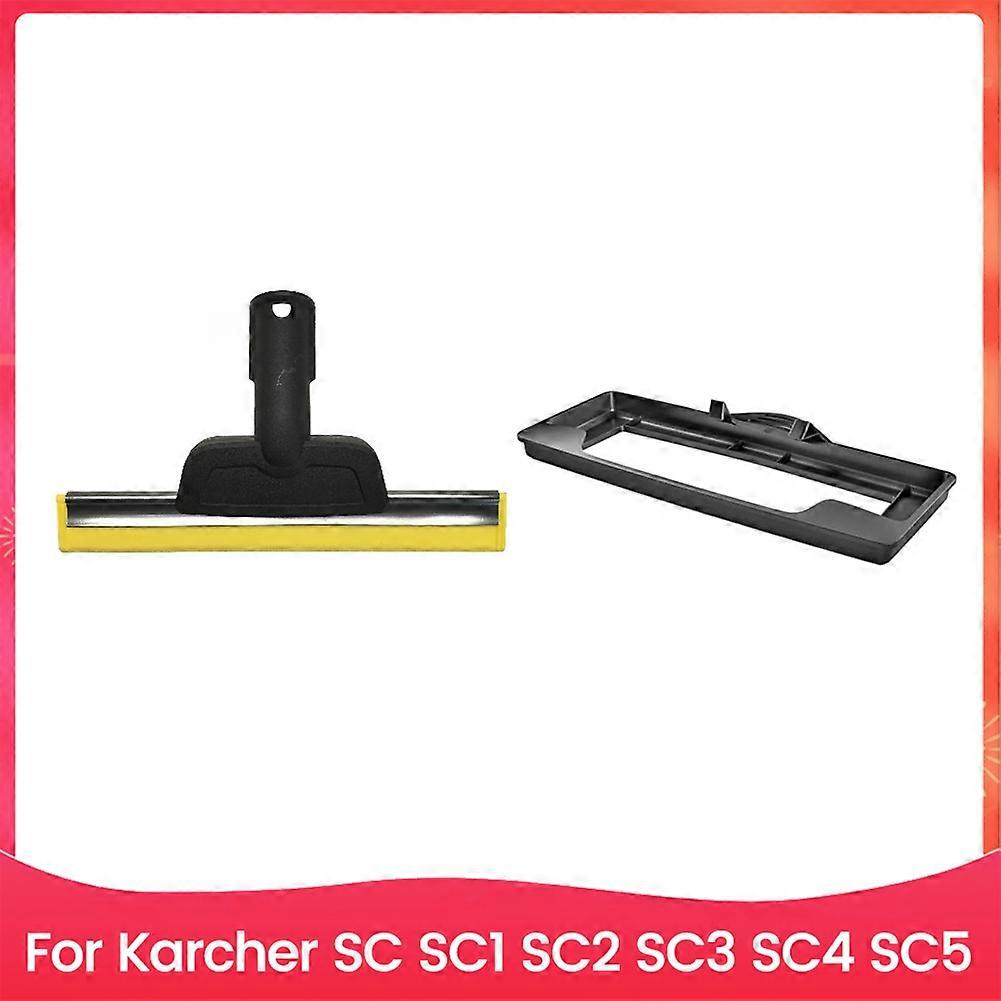 2-teiliges Set Für Kärcher Dampfreiniger Sc1, Sc2, Sc3, Sc4 Und Sc5: Fensterabzieher Und Teppichaufsatz.