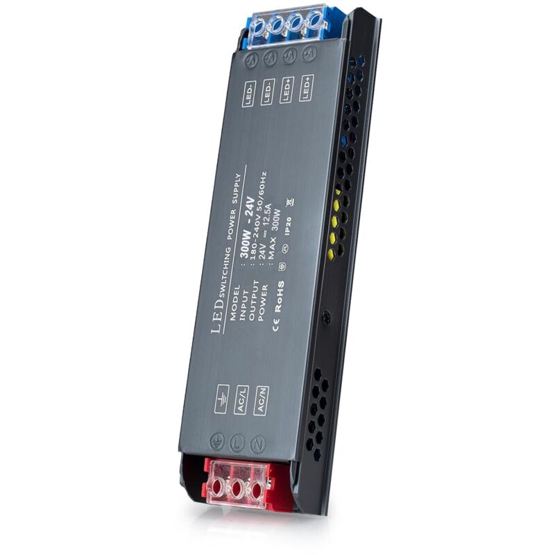 Led-treiber 300w Ultraflach 12,5a Netzteiladapter, 220v Ac Auf 24v Dc Spannungswandler, Niederspannungs-stromversorgung Trafo Led