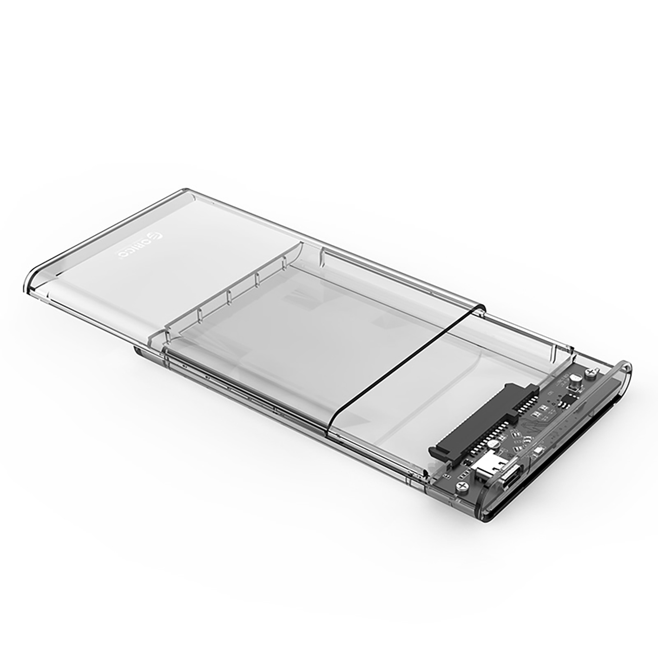 2139c3 2,5'' Hdd/ssd-gehäuse Mit Usb-c 5 Gbit/s – Transparent