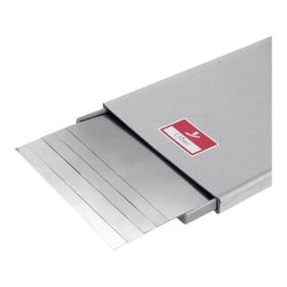 Hellermanntyton - Hasberg Unterlagsfolien-Set 5-teilig 150x500 mm, rostfrei, Dicke: 0,5 mm 5 Stk