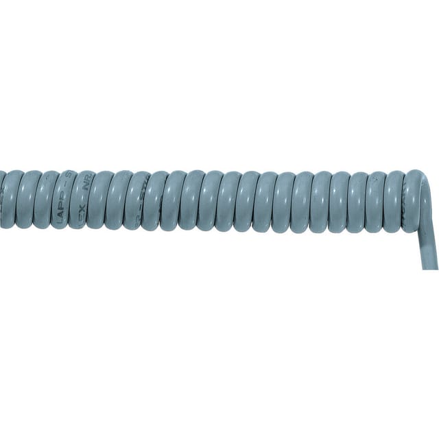 Lapp - 70002728 Spiralkabel ölflex® spiral 400 p 1500 mm / 4500 mm 7 g 0.75 mm² Grau 1 St.