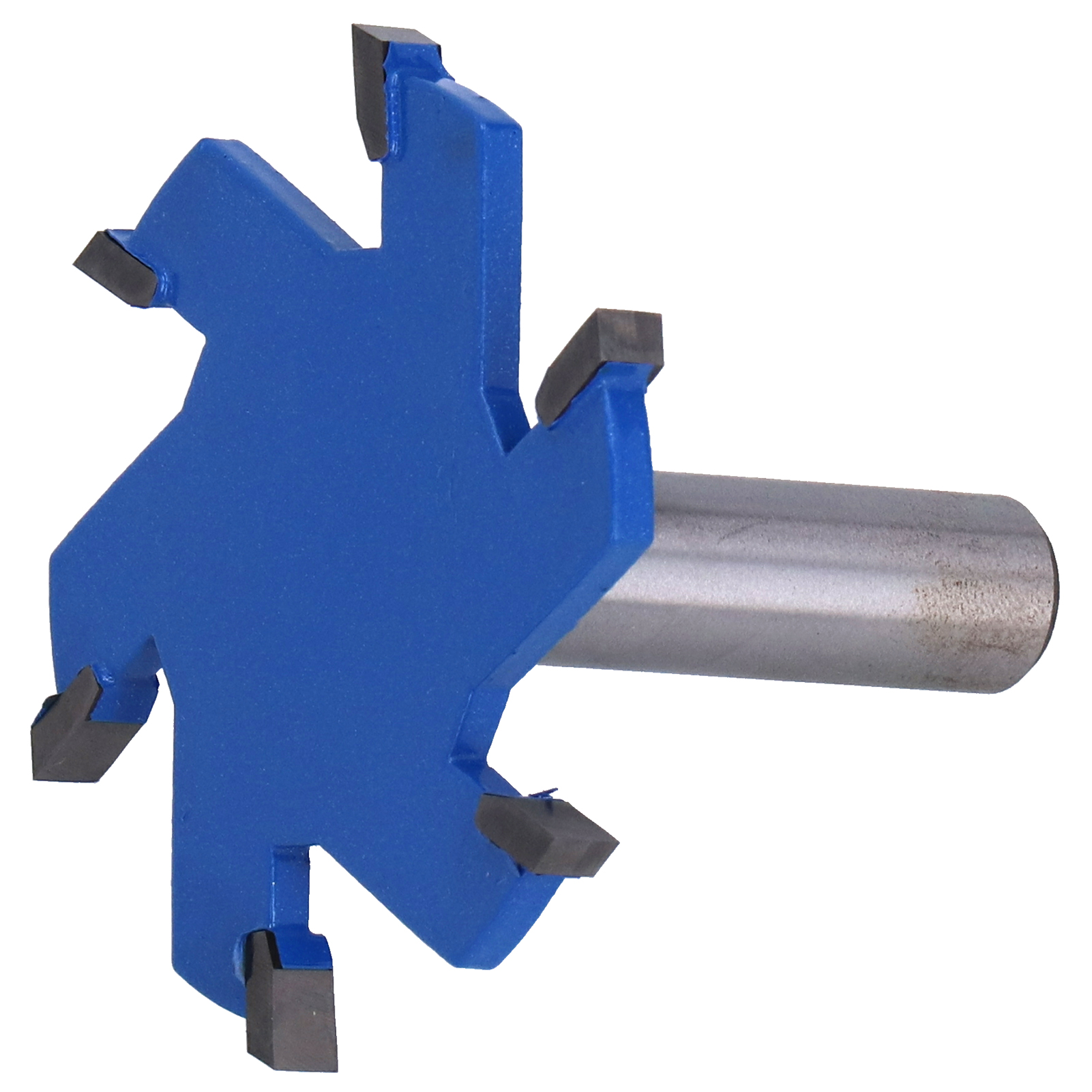 6-schneidiger T-nutfräser Für Die Holzbearbeitung, Aus Legiertem Kohlenstoffstahl Mit Verlängertem Schaft (12 Mm Schaft)