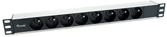 Equip - 333313 unit de power distribution de (pdu) 8 ac outlets 1U Black, Silver
