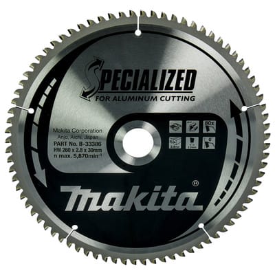 Sägeblatt specialized 260x30x80Z, 2,8 mm - Makita