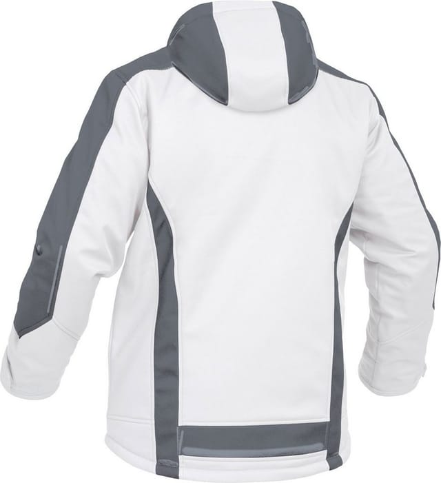 Leibwächter Winter-Softshelljacke Flex-Line Gr. XL weiß/grau