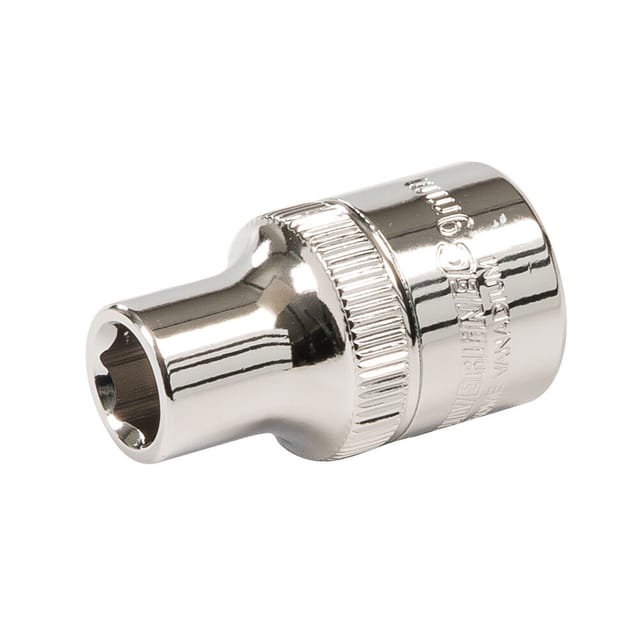 Silverline - Sechskant Steckschlüsseleinsatz metrisch 1/2-Zoll-Antrieb 9 mm Nuss