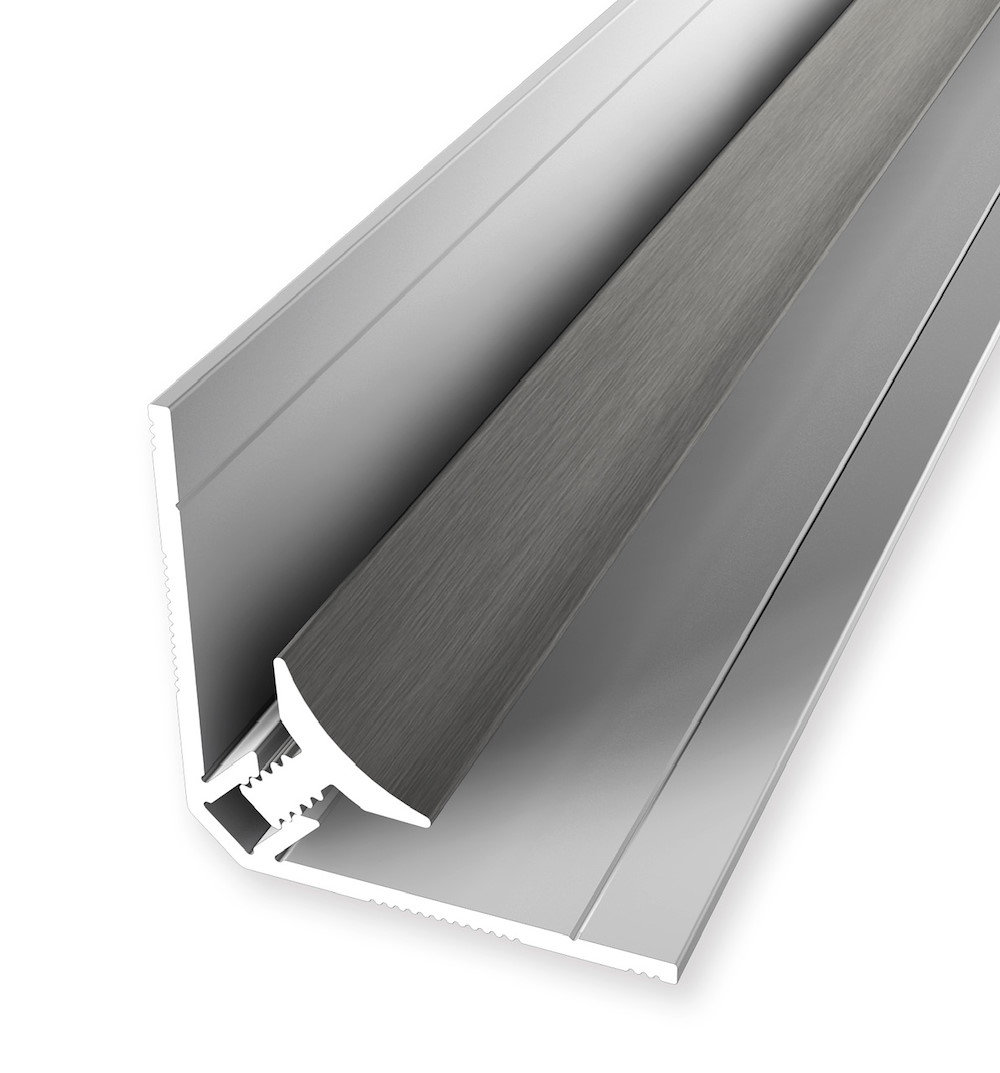 2-teil. Clip-inneneckenprofile Edelst.op.30x2600mm Wandprofil