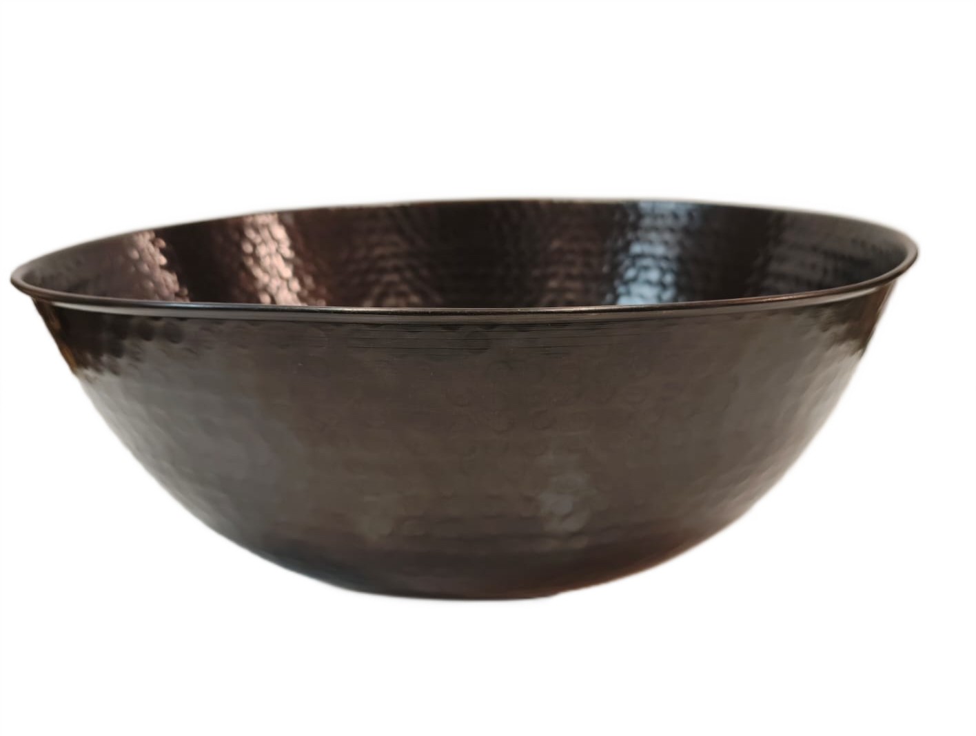 Waschbecken Handgeschmiedet Kupfer Dark Antique 40x16 Cm