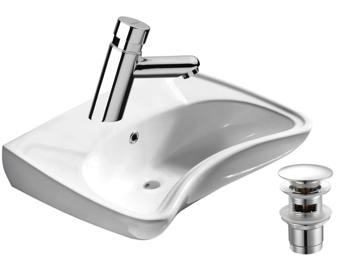 Waschbecken Für Menschen Mit Behinderung, Keramik 59x45,5 Cm