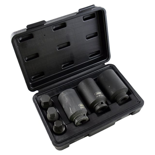 JBM - Set mit 3 Steckschlüsseln und 3 1/2' Sechskant-Schlagbohrern 52337