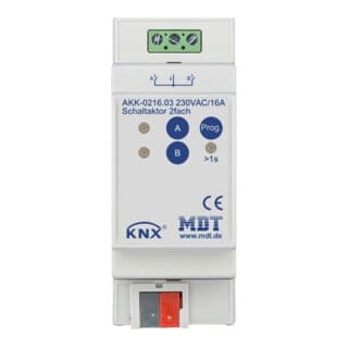MDT technologies Schaltaktor 2-fach 2TE AKK-0216.03