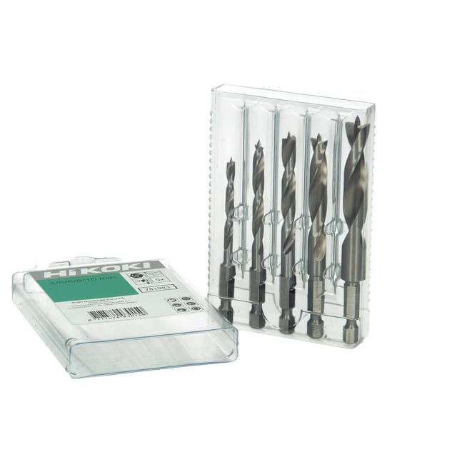 Hikoki(hitachi) - HiKOKI Holzbohrer cv Kassette 5-teilig 1/4 Zoll hex
