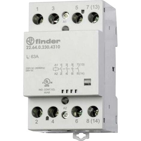 Finder 22.64.0.230.4310 Schütz 4 Schließer 230 V/DC, 230 V/AC 63A 1St. S33057