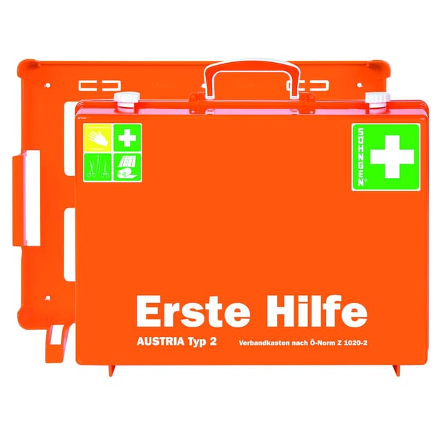 Erste-Hilfe-Koffer austria Typ 2 (Wundverbände sirius Rettungsdecke) - Söhngen