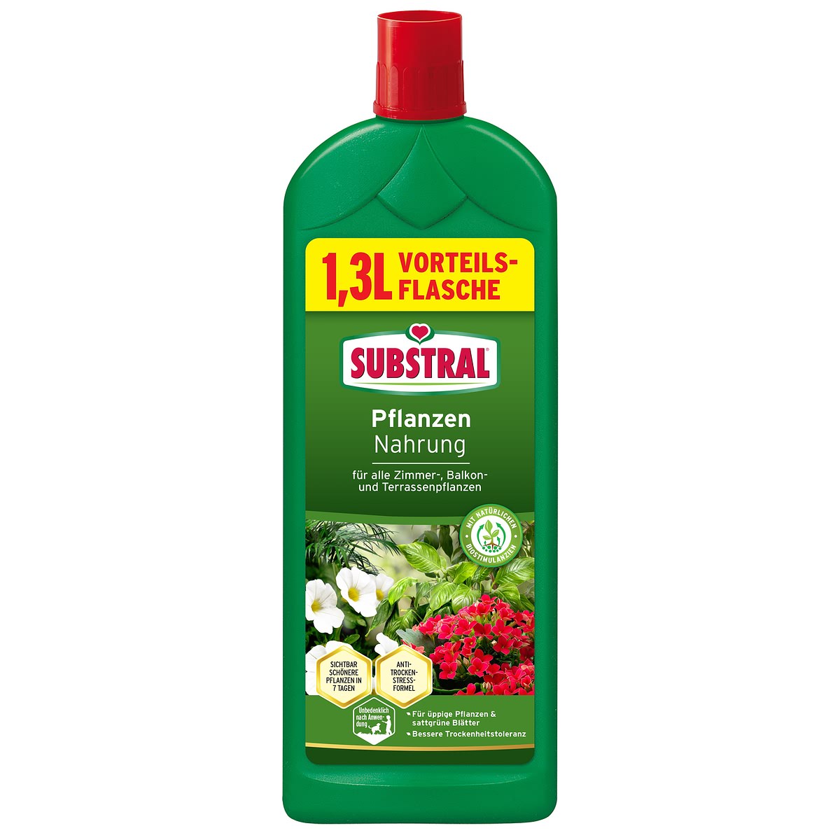 Substral® Pflanzen - Nahrung Mit Guano & Eisen Plus Flüssig 1,3 Liter