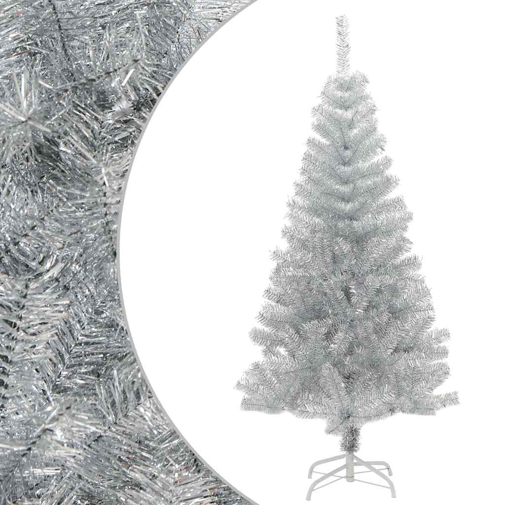 Künstlicher Weihnachtsbaum Mit Ständer Silber 150 Cm Pet Vidaxl