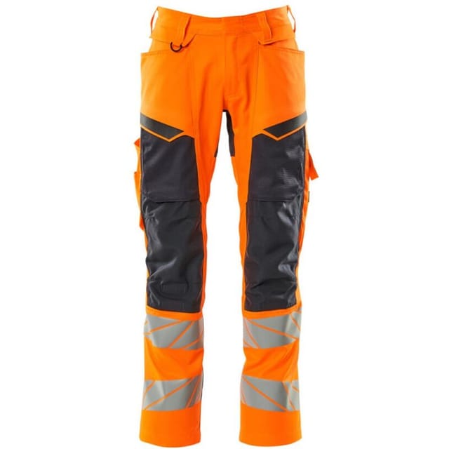 Warnschutz Bundhose 19579-236-14010 Gr. 98 hi-vis orange/schwarzblau - Mascot