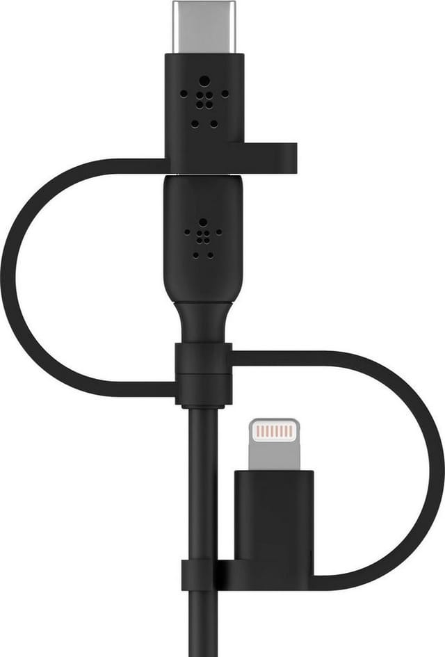 Belkin Cable Universal (Ladekabel 3 en 1 USB-C, Lightning und micro-USB, Lädt Smartphones, Tablets, externe Akkus und andere, 1 m)